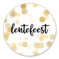 Sluitsticker lentefeest met confetti