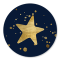 Sluitsticker ster goud spetters