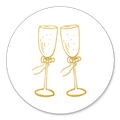 Sluitzegel jubileum champagne goud