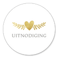 Sluitsticker jubileum uitnodiging takje