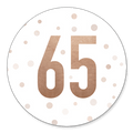 Sluitzegel uitnodiging 65 jaar koper