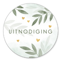 Sluitzegel uitnodiging botanisch
