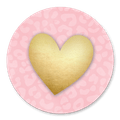 Sluitsticker panterprint hart