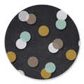 Sluitzegel confetti blauw