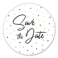 Sluitsticker save the date confetti