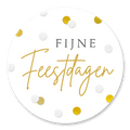 sluitsticker fijne feestdagen confetti