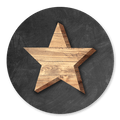 sluitsticker houten ster