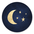 sluitsticker maan blauw