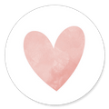 Sluitsticker hartje roze