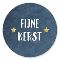 fijne kerst blauwe sluitzegel