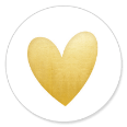 Sluitsticker gouden hart