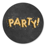 Party folieballon zwart