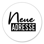 Neue Adresse schwarzweiß