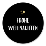 Frohe Weihnachten schwarz