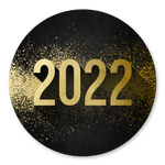 2022 goud met schaduw