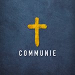 Communie zegel met kruisje