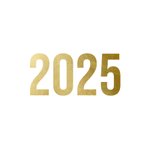 2025 goud op wit