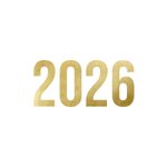 2026 goud op wit