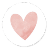 Sluitsticker roze hartje meisje