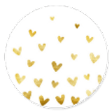 Sluitzegel gouden hartjes