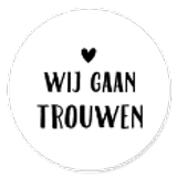 Sluitzegel wij gaan trouwen