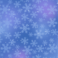 Kerstachtergrond blauw sneeuwvlokken