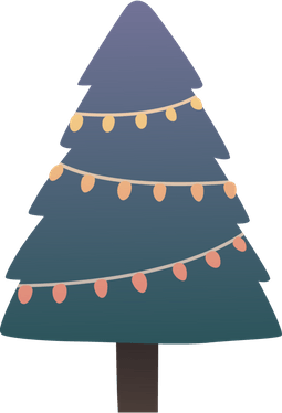 Figuur kerstboom voor op een kerstkaartje