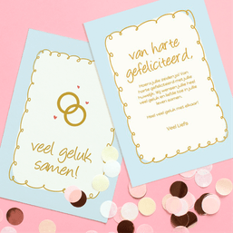 Felicitatie huwelijk