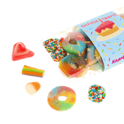 gefelicitaart snoepreep