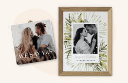 tegeltjes en posters trouwkaarten