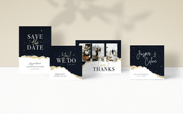 Stijlvolle trouwkaarten sets