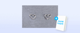 Oorbellen hartjes zilver