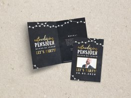 Uitnodiging pensioenfeest