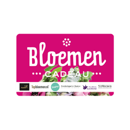 Bloemen cadeaukaart € 25