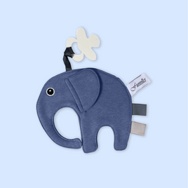 Speendoek olifant blauw