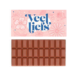 Chocoladereep ‘Veel liefs’