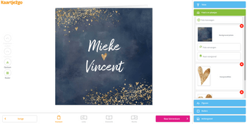 Maak en bestel je trouwkaart proefdruk