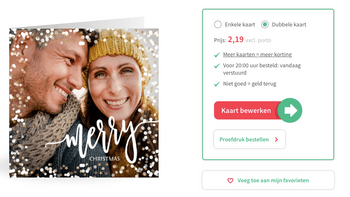 Gratis proefdruk kerstkaart