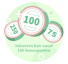 bonuspunten vanaf 100 punten