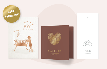 foliedruk geboortekaartjes