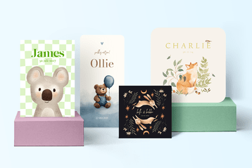 Geboortekaartjes met dieren