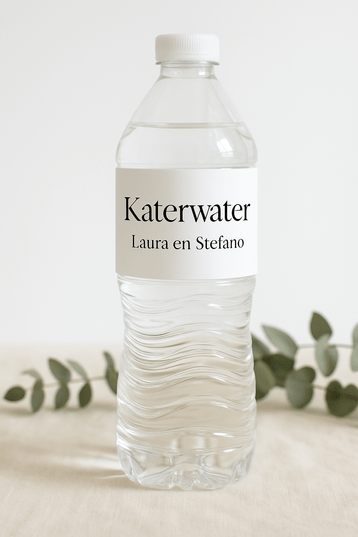 Katerwater bruiloft bedankje