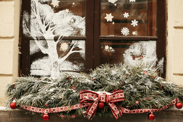 Kerst raamdecoratie