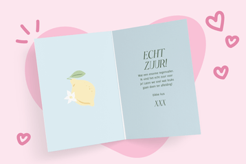 Kaartje met quote voor liefdesverdriet