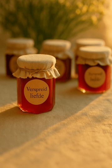 Bruiloftsbedankjes jampotjes