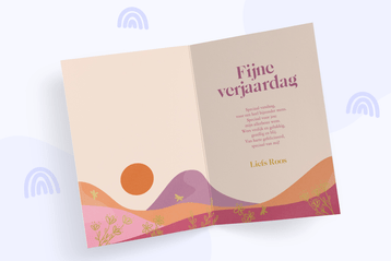 Kaartje met verjaardagsquote