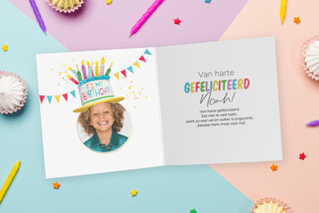 Kaart met verjaardagswens voor kind