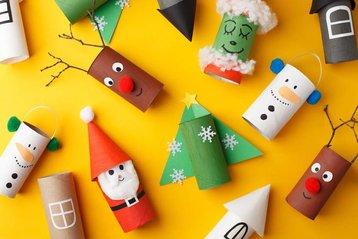 kerst knutselwerkjes met fotorolletjes