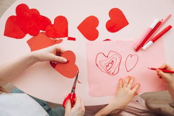 Knutselen voor Valentijnsdag