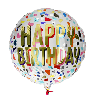 Heliumballon verjaardagsconfetti